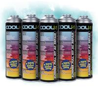 COOL5 recharge gaz de remplacement r1234yf, réfrigérant de remplacement r1234yf pour climatisation automobile - 5 boîtes 5en1, 290 g + APC 500ml