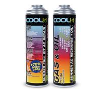 Cool5 Summer Kit complet de réparation de climatisation AC 5 en 1 (gaz de rechange R134a), 290 g, remplacement de gaz réfrigérant avec huile (R134a & R12 gaz de remplacement), pour voitures 1995-2016