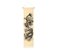 CoolChange image de rouleau de dragon asiatique traditionnelle | dragon asiatique | peinture murale chinoise | 135 x 33 cm