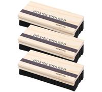COOLHIYA 3 Pièces Effaceur Magnétique pour Tableau Noir en Bois et Feutre Léger, Nettoyage pour Craie, pour Salle de t Usage à Domicile Plusieurs styles