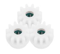 COOLHIYA 3pcs Pièces Détachées en Plastique pour Remplacement du Système D'engrenage de Balai Serpillère Blanc Rotation Fluide et Résistance à L'usure pour Seau Serpillère