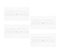 COOLHIYA 4pcs Vitre de Point D'appel en Verre pour Alarme Incendie, Haute Résistance la Chaleur, Installation Facile, Compatible Points D'appel Manuels pour Bureaux et Écoles