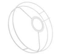COOLHIYA Anneau de Support d'Abat-jour Rond en Fer Blanc, Cadre Minimaliste, Facile à Nettoyer, pour Suspension, Décoration Intérieure Polyvalente