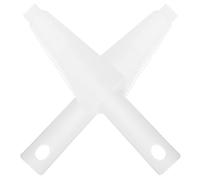 COOLHIYA Balai Serpillière Plastique 2pcs Brosse Raclette pour Nettoyage sans Contact, Large Application Plupart des Surfaces Blanches