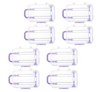 COOLHIYA Boîtes à Dragées de Mariage Mini Valise en Ps Pourpre Portable Réutilisable 8pcs pour Décoration de Fête et Voyage