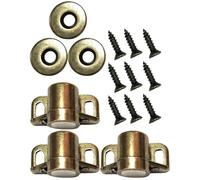 COOLHIYA Butée Magnétique de Porte Forme Mini 3 Sets en Alliage de Zinc Trous Cachés, Résistante Déformation, pour Chambre ou Hôtel