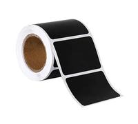 COOLHIYA Étiquettes Autocollantes Faciles à Utiliser 300 Noires en Pvc Amovibles Cuisine pour Bocaux D'épices et Pots de Confiture