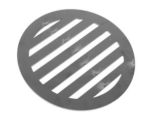 COOLHIYA Grille de Cheminée Ronde en Fer 145mm pour Barbecue et Camping | Grillrost, Plaque Chauffante pour Barbecue, Accessoires pour Barbecue et Fumoir, Ventilation Améliorée, Nettoyage Facile