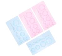 COOLHIYA Kit 4pcs Moules en Plastique Demi-boule pour Quilling, Outils Légers en Abs pour Création Artisanale de Papier 3d, pour Garçon et Filles et Loisirs Créatifs