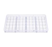 COOLHIYA Moule à Chocolat Rigide Transparent 12 Compartiments en Plastique pour Bonbons et Création Artistique Garçon et Filles