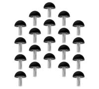 COOLHIYA Niveleurs de Meubles à Visser Lot de 20 en Métal Vis M8 X 22 MM, Pieds Réglables Patins Antidérapants pour Armoires, Chaises et Tables d'Intérieur et Extérieur
