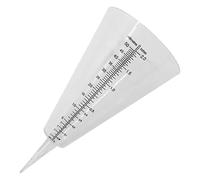 COOLHIYA Pluviomètre Échelle Graduée au Gel Jardin en Plastique Extérieur Résistant de Cône, Tasse à Mesurer Précipitations pour Statistiques Météorologiques pour Pelouse