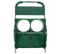 COOLHIYA Porte-bières Pliable Vert 4 Places Panier à Bouteilles en PP Construction Solide pour Bière et Vin Transport Facile et Sécurisé Lors de Sorties en Plein Air et Réunions