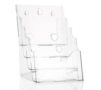 COOLHIYA Porte-brochures A5 4 Niveaux en Plastique pour Documents