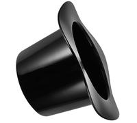 COOLHIYA Seau à Glace Chapeau 1200ml en Plastique Noir Ovale