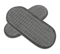 COOLHIYA Tapis Absorbants Anti-gouttes Bac Récupérateur D'eau Ovale Gris à Carreaux Lot de 2 pour Réfrigérateur Accessoire la Cuisine Pratique pour Mini-réfrigérateur et Fontaine à Eau