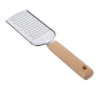 COOLHIYA Zesteur de Légumes Outil Cuisine en Acier Inoxydable Manche en Bois Bleu Facile à Nettoyer pour Fromage, Gingembre, Ail, Fruits et Légumes