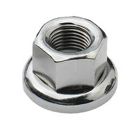 COOLHOOD Écrou de moyeu pour vélo à pignon fixe avec texture antidérapante | Lot de 2 écrous de roue Metric9 / Metric10 / 3 / 8-26 tpi avec rondelle intégrée pour moyeux avant/arrière Montage ferme