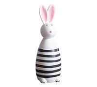 COOLHOOD Figurine de lapins de Pâques en bois - Statue de lapin moderne - Décoration de maison de printemps - Décoration de Pâques