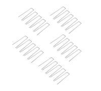 COOLHOOD Lot de 25 ancrages de jardin en forme de U en acier résistant à la rouille pour extérieur et agrafes recyclables en fer pour sécuriser les plantes en plein air