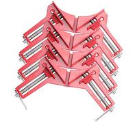 Coolty Serre-joints d'angle pour le travail du bois, 4pcs serre-joint à angle droit 90 degrés, étau en bois réglable serre-joint à onglet pour cadre photo aquarium meubles fixation à angle droit
