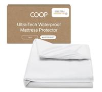 Coop Home Goods Housse de Protection de Matelas Ultra Luxueuse en Viscose dérivée de Bambou - Surmatelas rafraîchissant, imperméable et hypoallergénique pour lit Simple, Blanc