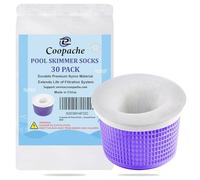 Coopache Lot de 30 Chaussettes d'écumoire de Piscine - Filtre Les paniers, Les écumoires nettoient Les débris et Les Feuilles pour piscines creusées et Hors Sol (30 Pièces)