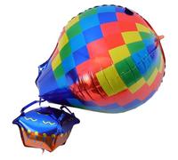COOPHYA 10pcs Ballons en Aluminium Montgolfière Robustes et Faciles à Décorer pour Fêtes D'anniversaire, Noël et Shower Design Unique et Style Fantaisiste