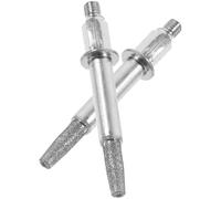 COOPHYA Affûteur de Tronçonneuse Diamanté Portable 2pcs en Fer et Corindon Argenté pour Affûtage Précis et Poli de Chaîne de Tronçonneuse Légère