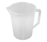 COOPHYA Bécher Doseur en Plastique 3000ml Large Ouverture, Gradué Précis, Robuste et Facile à Verser pour Usage Scientifique Cuisine