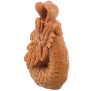 COOPHYA Breloque Pendentif Dragon en Bois Orange Résistant à L'usure, Léger et Créatif pour Décoration Paquet à Dos ou Porte-clés, Style Rétro Simple et Élégant