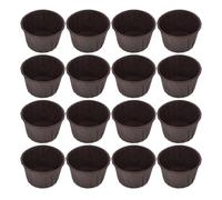 COOPHYA Caissettes en Papier pour Cupcakes, Lot de 50, Design Bord Roulé, Antiadhésif, Pâtisserie Maison et Occasions Spéciales, Couleur Marron