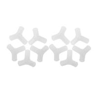 COOPHYA Connecteur à Tige à 3 Voies en Plastique Blanc, Support Solide et Usage Polyvalent pour Organisateur de Chaussures de Placard, Lot de 10 Pièces pour Rangement à Domicile
