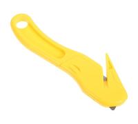 COOPHYA Cutter de Sécurité Portable, Ouvre-boîte de Poche, Plastique et Acier, Jaune, pour Découpe de Ruban et Ouverture de Cartons, Bureau et Déménagement