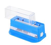 COOPHYA Distributeur de Coton-tiges Réutilisable Plastique Support Stable pour Bâtonnets de Nettoyage des Ongles Boîte Range-bâtons avec Dispenseur Automatique Taille Moyenne Couleur