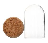 COOPHYA Dôme de Verre avec Bouchon en Liège, Couvercle Décoratif pour Vase Micro-Paysage, Design Transparent et Fonctionnel pour Décoration Intérieure