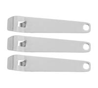 COOPHYA Ensemble de 3 Mini Ouvre-bouteilles en Acier Inoxydable Argenté, Compact Flacons en Verre, Professionnels Santé en Déplacement