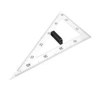 COOPHYA Équerre D'enseignement Magnétique en Abs Transparente, Règle Triangulaire Multifonction Adaptée aux Mathématiques et Physique, Outil de Dessin Scolaire Pratique
