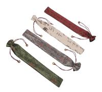 COOPHYA Housse de Protection pour Éventail Pliant en Tissu, Lot de 4 Pièces, Facile à Ouvrir et Transporter, Motifs Élégants et Délicats pour Mariages et Usage Quotidien