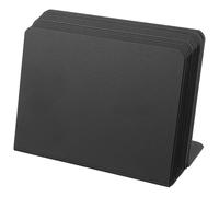 COOPHYA Lot de 12 Mini Tableaux Noirs de Table 100x75 Mm, Panneaux D'affichage Alimentaires Réutilisables et Effaçables, pour Étiquettes Épices la Cuisine, Notes et Menus, Format Compact