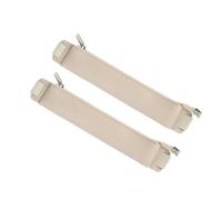 COOPHYA Lot de 2 Porte-Crayons en PU Beige Fermeture Éclair et Bande Élastique, Grosse Capacité pour Protéger la Papeterie, pour Voyages et Activités Extérieures