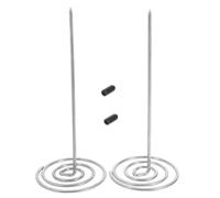 COOPHYA Lot de 2 Porte-reçus en Acier Inoxydable 15cm, Support Pratique et Esthétique pour Tickets de Caisse, Bureau et Banque