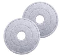 COOPHYA Lot de 2 Têtes de Balai à Franges Rondes Lavables pour Vadrouille de Nettoyage Rapide en Tissu Absorbant, Kit de Nettoyage Domestique