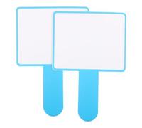 COOPHYA Pagaies de Réponse Effaçables à Sec Design Minimaliste 2pcs en Mousse Bleu Ciel Outils Indispensables pour Vote et Évaluation Tableau Portable pour Salle de Classe