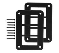 COOPHYA Panneau de Commande Installation Facile Vis Noir à 3 Interrupteurs à Bascule en Alliage D'aluminium Design Robuste Lot de 2 Pièces pour Yacht et Automobile