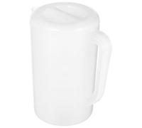 COOPHYA Pichet D'eau Potable, Pichet à Jus avec Couvercle pour Réfrigérateur, 2500ml, Pp, Blanc, avec Repère Gradué, Passe au Lave-vaisselle, Large Ouverture, pour Boissons Fraîches