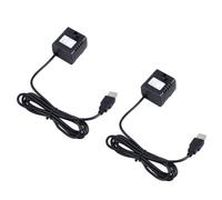COOPHYA Pompe à Fontaine à Eau Silencieuse 2pcs Débit Maximum 180l/h Plastique Noir pour Circulation d'eau et Fontaine en Résine pour Animaux de Compagnie