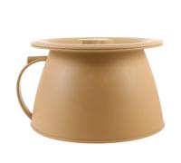 COOPHYA Pot de chambre, toilettes urinoir, seau à urine, pot de chambre domestique, plastique rond à base plate, avec couvercle, léger, facile à nettoyer, pour enfants et bébés, usage