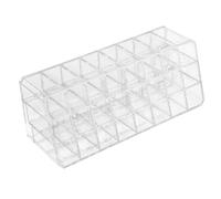COOPHYA Présentoir en PS pour Rouges à Lèvres Transparent Organisateur Multifonction avec 24 Compartiments en Escalier pour Salon de Beauté ou Usage Domestique