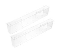 COOPHYA Présentoir Mural en Acrylique Blanc pour Rangement et Affichage de CD et Albums Vinyles, Lot de 2 Pièces, Design Créatif pour Maison et Bureau